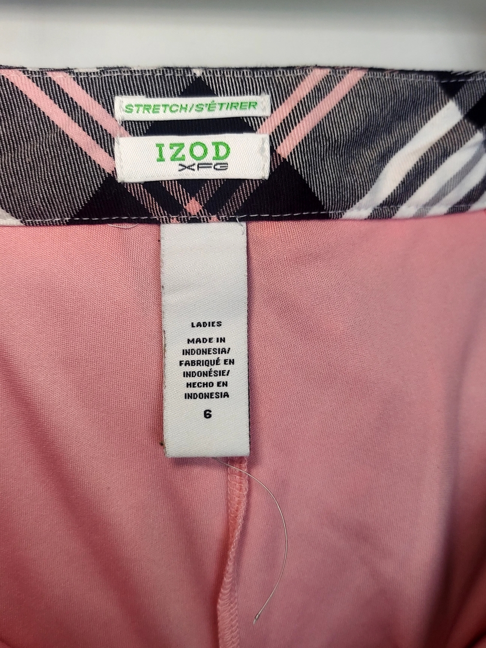 Golf Plaid Mini Skirt in Black, Gray & Pink - Picture 9 of 9